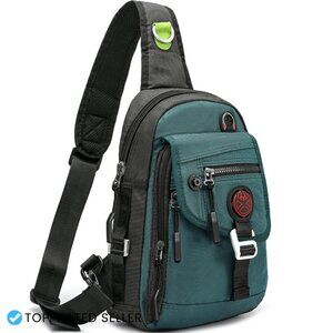 Sling Backpack Crossbody Daypack Water Resistant Nylon Travel Hiking Bag
